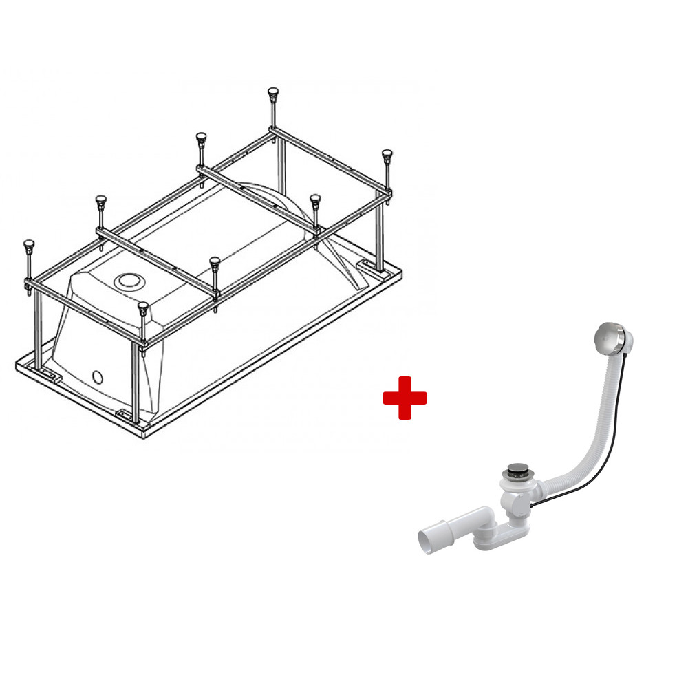 Схема сборки каркаса ванны